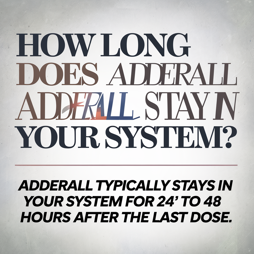 How long does Adderall stay in your system