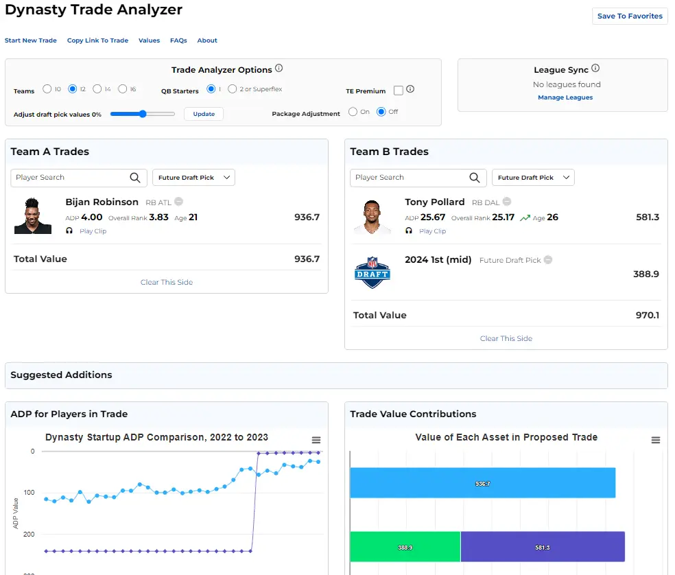 Fantasy Football Trade Analyzer